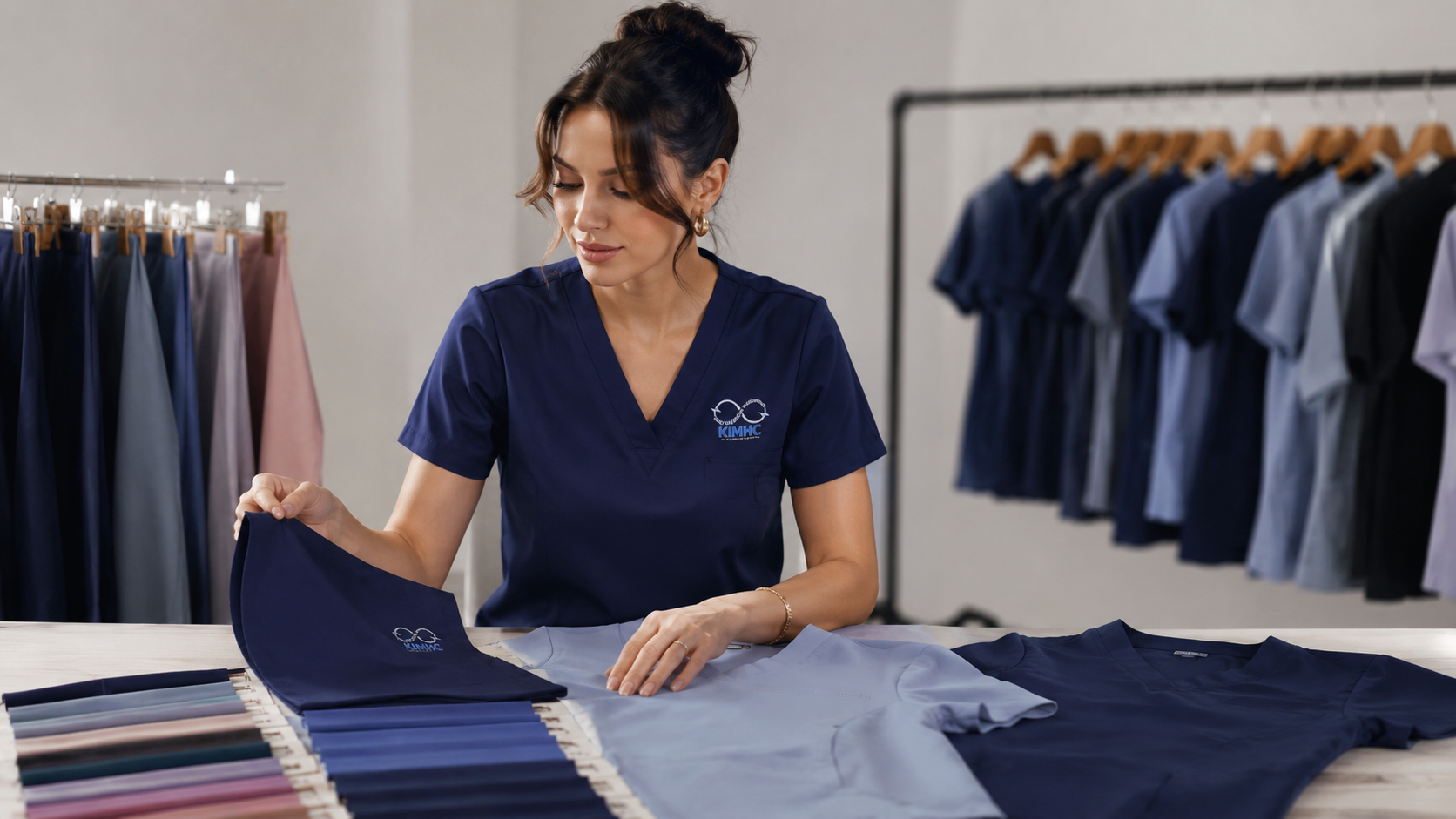 KIMHC scrub collection design and fabric selection