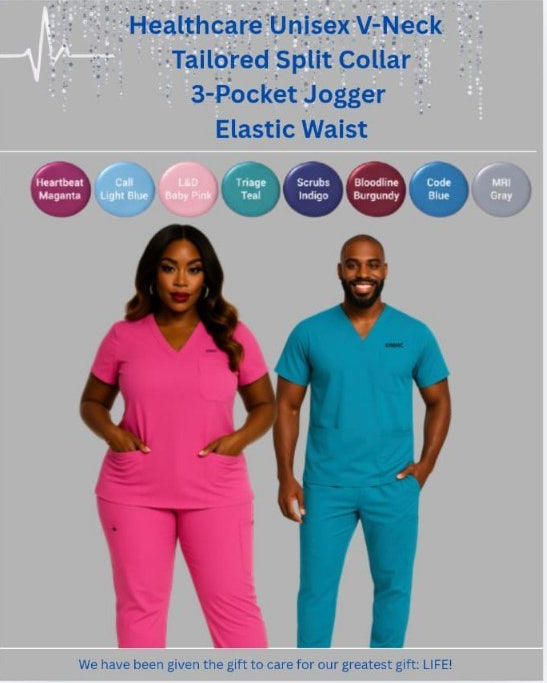 KIMHC Essential Unisex Tailored Split Collar 3 Pocket Jogger Set