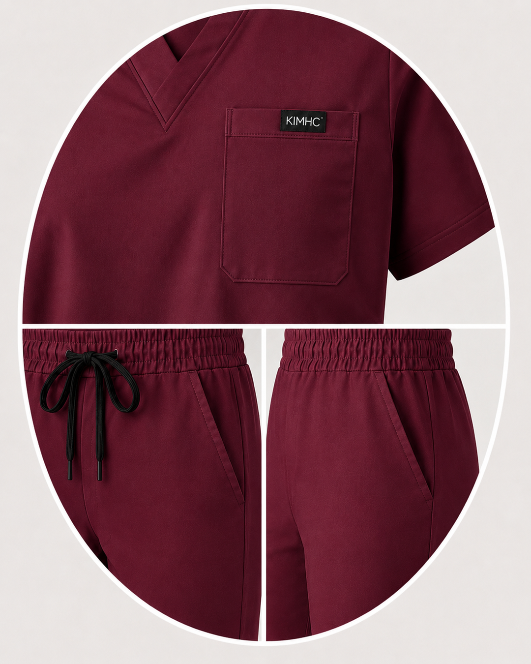 The Vital Split Bloodline Burgundy pocket detail image