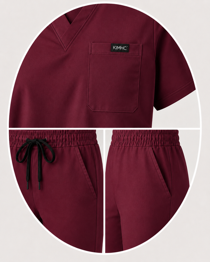 The Vital Split Bloodline Burgundy pocket detail image