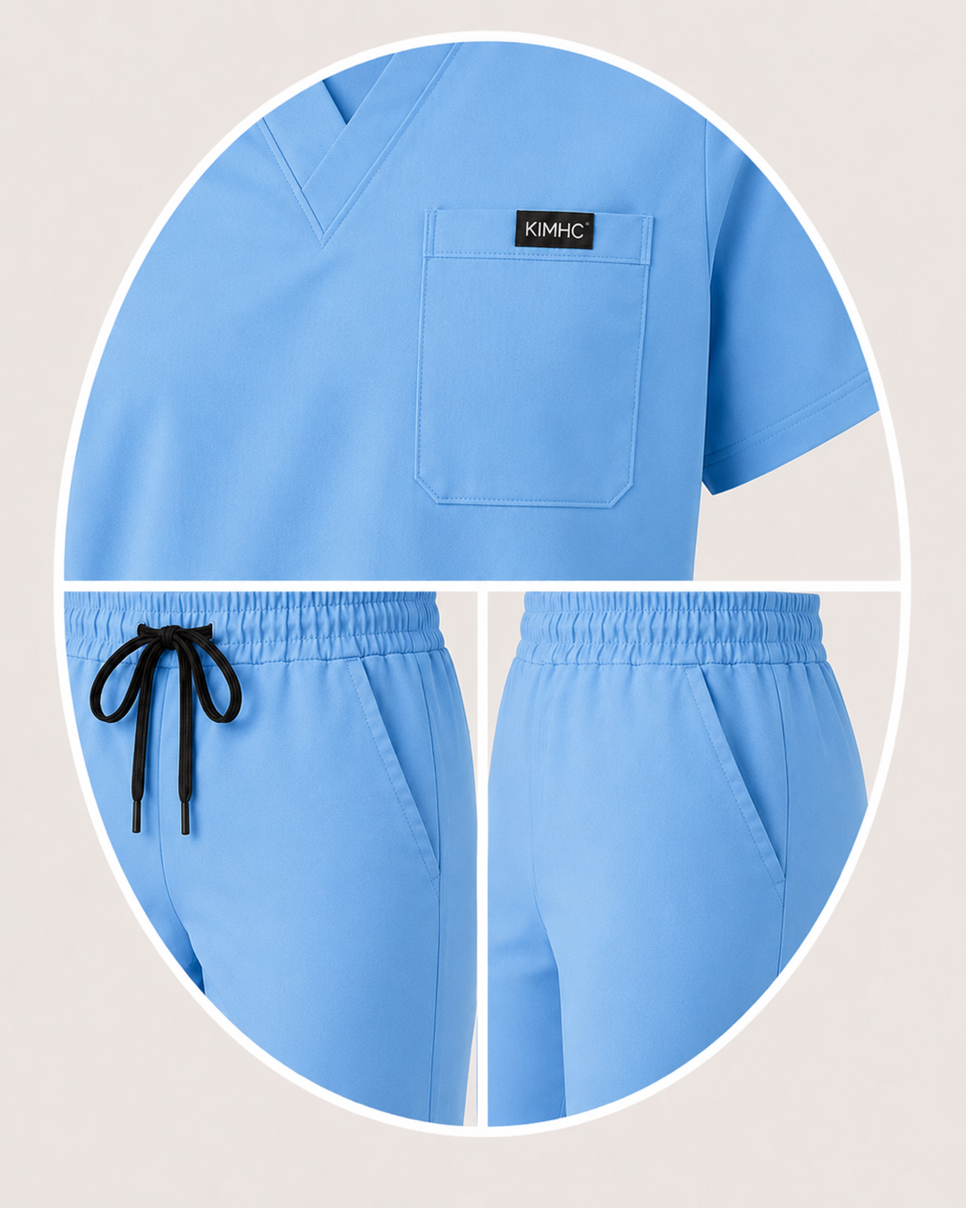 The Vital Split Call Light Blue pocket detail image