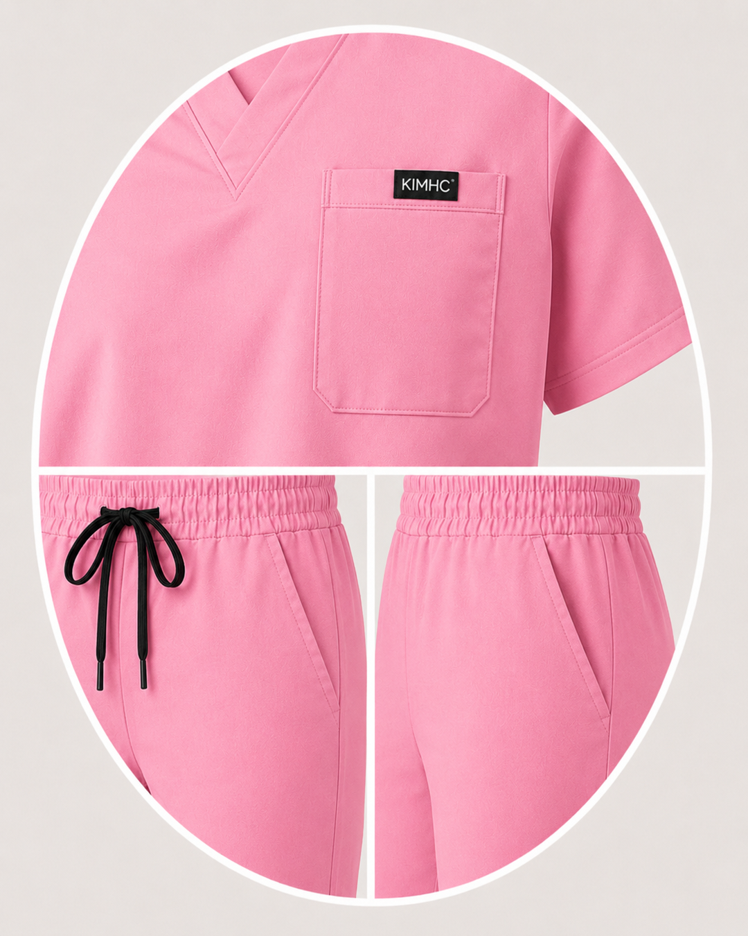 The Vital Split L&amp;D Baby Pink pocket detail image